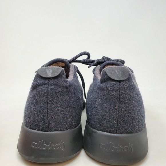 Allbirds Men's Wool Runners Charcoal Gray Natural Black Lace-Up Washable Size 11 - Picture 5 of 11